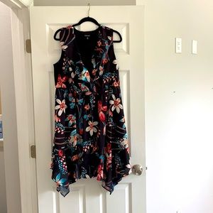 Roz & Ali faux wrap floral dress